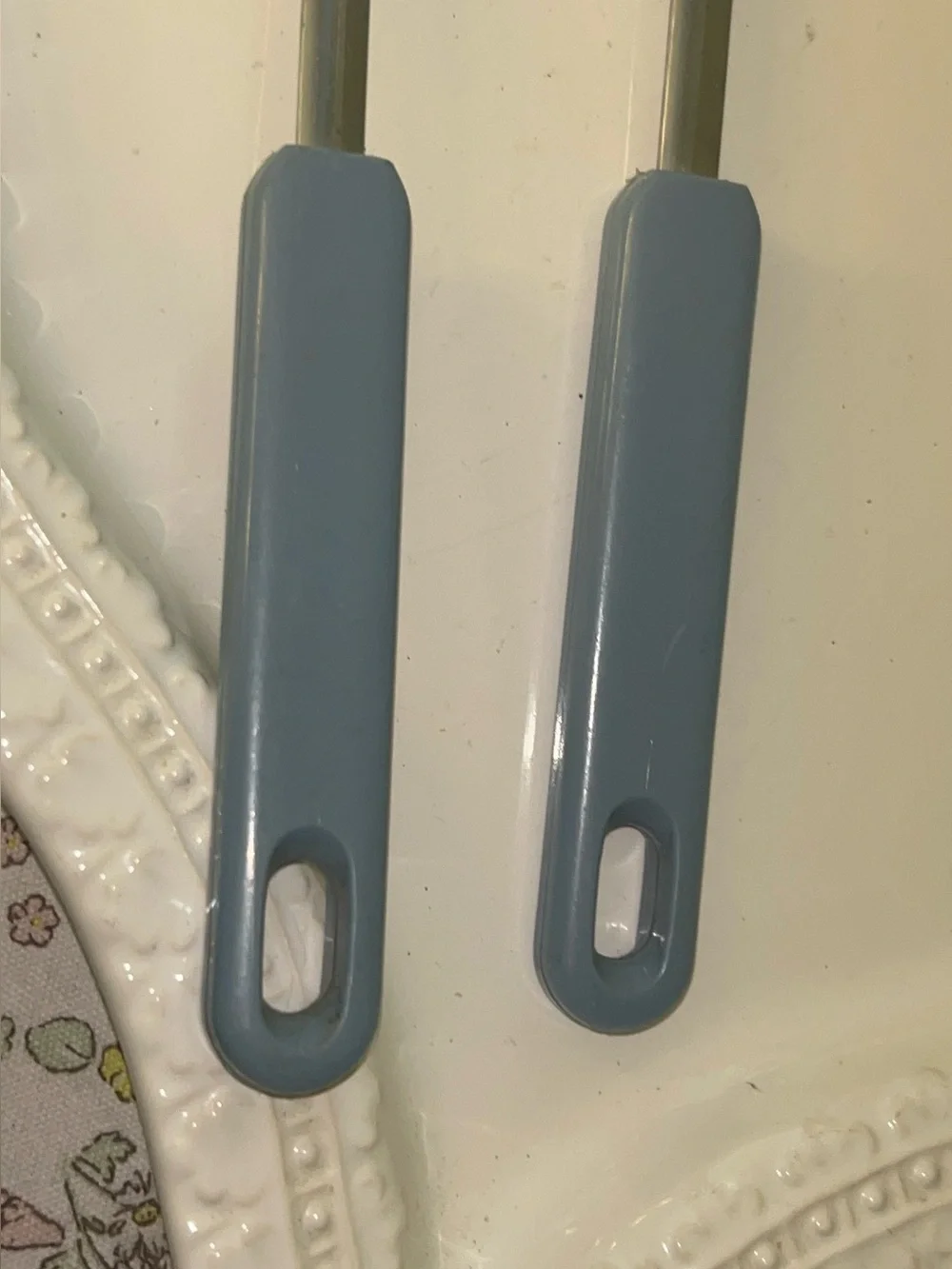 Kitchen Utensil Set -Blue Slotted Spoon and Serving Spoon